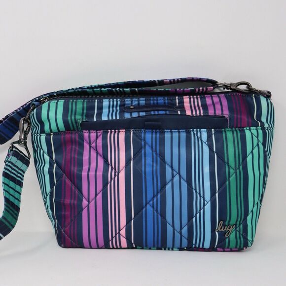 Lug Handbags - Lug FLare 2 RFID Crossbody Bag Love Multi Stripe Rainbow